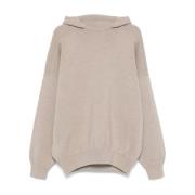 Beige Gebreide Hoodie Fear Of God , Beige , Heren