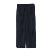 Pinstripe Broek Zwart Family First , Black , Heren