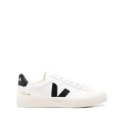 Witte Leren Sneakers met Logopatch Veja , White , Unisex