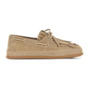 Beige Loafers met Omwikkelde Zool Hogan , Beige , Dames