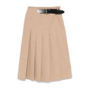 Khaki Rok Dameskleding Semicouture , Beige , Dames