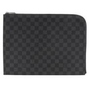 Pre-owned Canvas clutches Louis Vuitton Vintage , Black , Heren