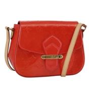 Pre-owned Leather shoulder-bags Louis Vuitton Vintage , Red , Dames