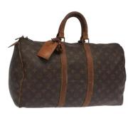 Pre-owned Canvas handbags Louis Vuitton Vintage , Brown , Dames