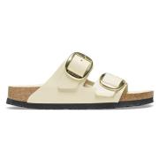 Elegante Beige Sandalen met Grote Gesp Birkenstock , Beige , Dames