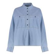 Katoenen blouse met knoopdetails Isabel Marant Étoile , Blue , Dames