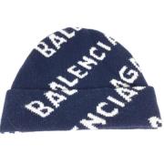 Pre-owned Wool hats Balenciaga Vintage , Blue , Dames