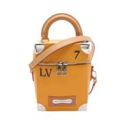 Pre-owned Leather handbags Louis Vuitton Vintage , Yellow , Dames