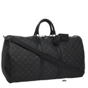 Pre-owned Canvas travel-bags Louis Vuitton Vintage , Black , Dames