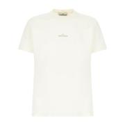 Casual Katoenen T-shirt Stone Island , Beige , Heren