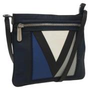 Pre-owned Canvas shoulder-bags Louis Vuitton Vintage , Blue , Dames