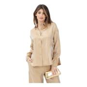 Beige Langarmhemd Armani Exchange , Yellow , Dames