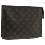 Pre-owned Canvas pouches Louis Vuitton Vintage , Brown , Dames