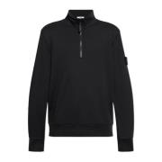 Sweatshirt met opstaande kraag Stone Island , Black , Heren