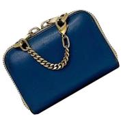 Pre-owned Leather wallets Chloé Pre-owned , Blue , Dames