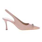 Nude patent leather slingback Baldinini , Pink , Dames