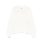 Witte Crew Neck Sweater met Raglan Mouwen Khaite , White , Dames