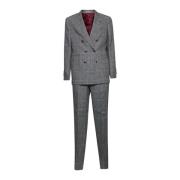 Grijze Prince of Wales Jurk Brunello Cucinelli , Gray , Heren