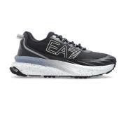 Sportschoenen met logo Emporio Armani EA7 , Blue , Heren