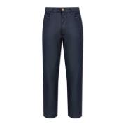 Broek met licht toelopende pijpen Giorgio Armani , Blue , Heren