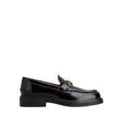 Klassieke Leren Loafers Tod's , Black , Dames