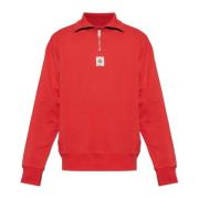 Sweatshirt met opstaande kraag Bally , Red , Heren