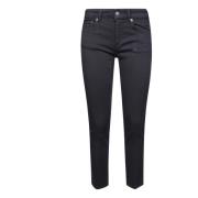 Slim Fit Rose Bull Broek Dondup , Blue , Dames