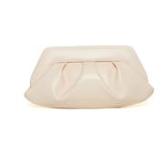 Beige Leren Clutch Tas THEMOIRè , Beige , Dames