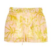 Bloemen zijden voile shorts Zimmermann , Pink , Dames