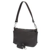 Donkerbruine Crossbodytas voor dames gemaakt van Premium Italiaans Lee...