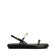 Stijlvolle Minimalistische Sandaal Tod's , Black , Dames