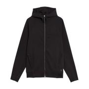 Mid Layers Diagonal Interlock Hooded Zip Through Lyle & Scott , Black ...