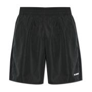 Shorts met logo Jil Sander , Black , Heren