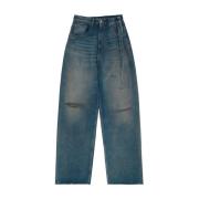 Blauwe Bootcut Jeans met Moderne Details MM6 Maison Margiela , Blue , ...