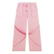 Roze Wide Leg Baggy Jeans The Attico , Pink , Dames