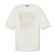 T-shirt met logo Dolce & Gabbana , Beige , Heren