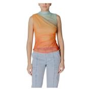 Canvas Dames Collectie Polyester Elastaan Lycra Desigual , Orange , Da...