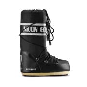 Ikon Nylon Laarzen Moon Boot , Black , Dames