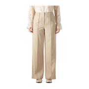 Beige Hoge Taille Pantalon Y.a.s , Beige , Dames