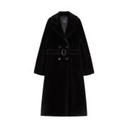 Luxe Alpaca Wolblend Jas Max Mara , Black , Dames