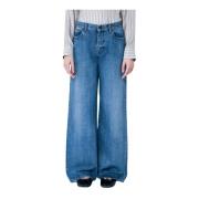 Wijdvallende Vijf-Pocket Jeans The Row , Blue , Dames