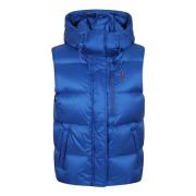 Blauw vest met eendendons vulling Polo Ralph Lauren , Blue , Dames