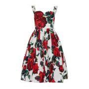 Jurk met bloemenpatroon Dolce & Gabbana , Multicolor , Dames