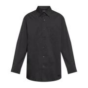 Shirt met zak Y-3 , Black , Heren