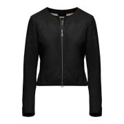 Leren jas BomBoogie , Black , Dames