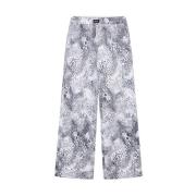 Dieren Wijde Pijp Broek Alix The Label , Gray , Dames