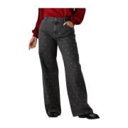 Wijde jeans voor trendy feestlook Harper & Yve , Gray , Dames