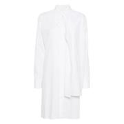 Witte Frontknoop Blouse Yohji Yamamoto , White , Dames