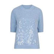 Paillet Hemelsblauwe Sweater Esqualo , Blue , Dames