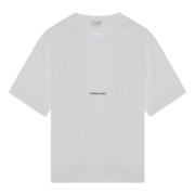 Korte mouw ronde hals T-shirt Saint Laurent , White , Dames